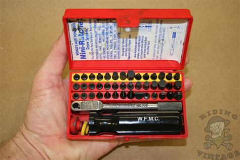 easco mini ratchet red metal box|W.F.M.C. Mini.